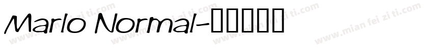 Marlo Normal字体转换